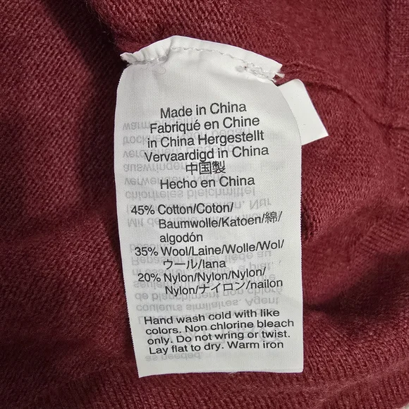 J. Crew Mercantile Red Crew Neck Sweater L Minimalist - Picture 9 of 10